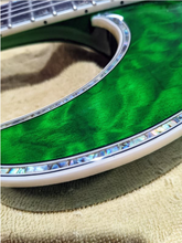 Load image into Gallery viewer, ESP LTD MH-1000 with Rosewood Fretboard 2008 Green Quilt Maple With SD Mustaine Active pickups