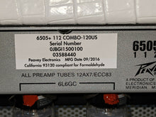 Load image into Gallery viewer, Peavey 6505+ 3-Channel Guitar Head White Alligator Tolex Genalex Gold Lion and Mesa Tubes CUSTOM